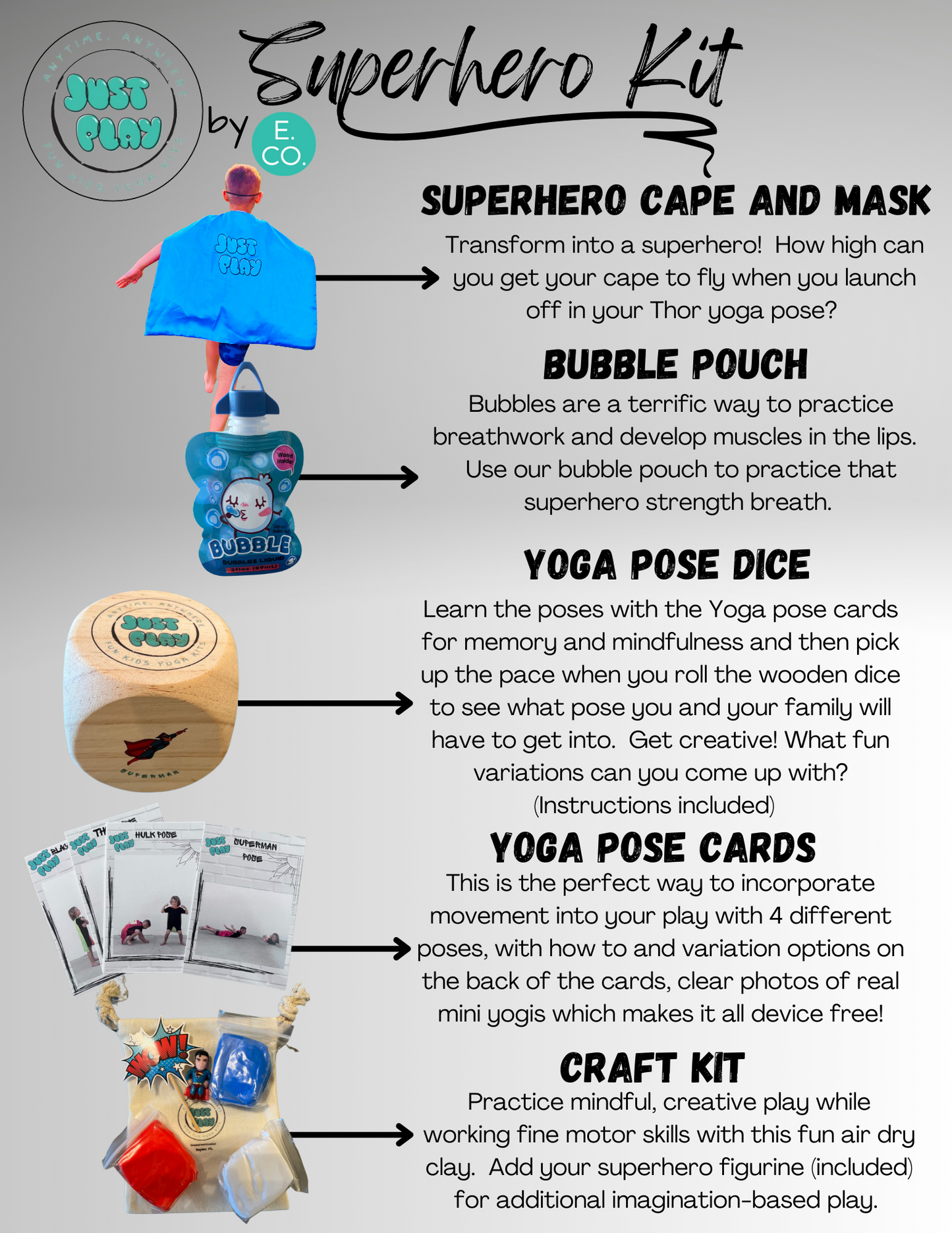 Superhero Yoga Kit
