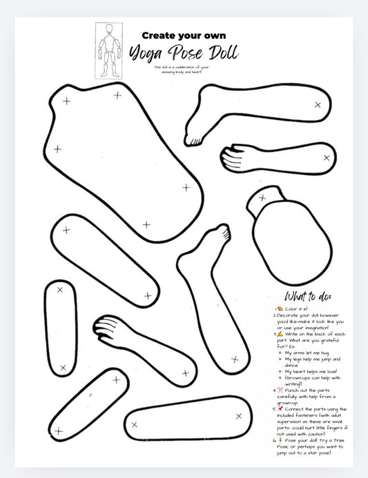 Yoga Pose Craft Doll©️